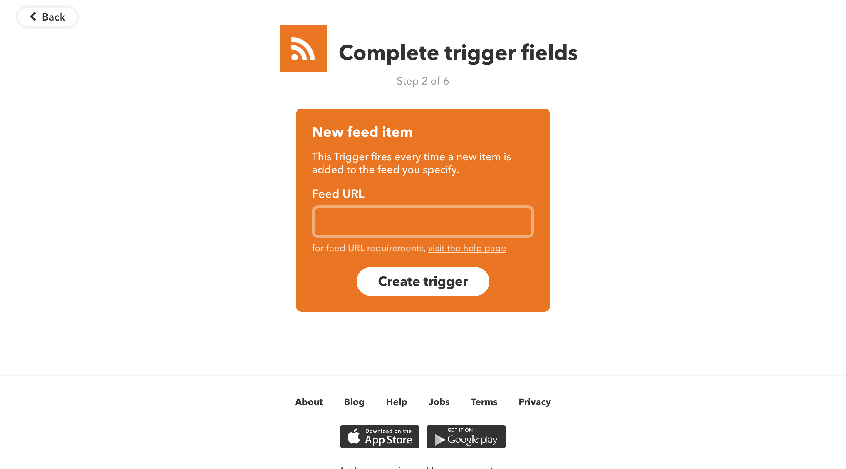 Complete trigger fields