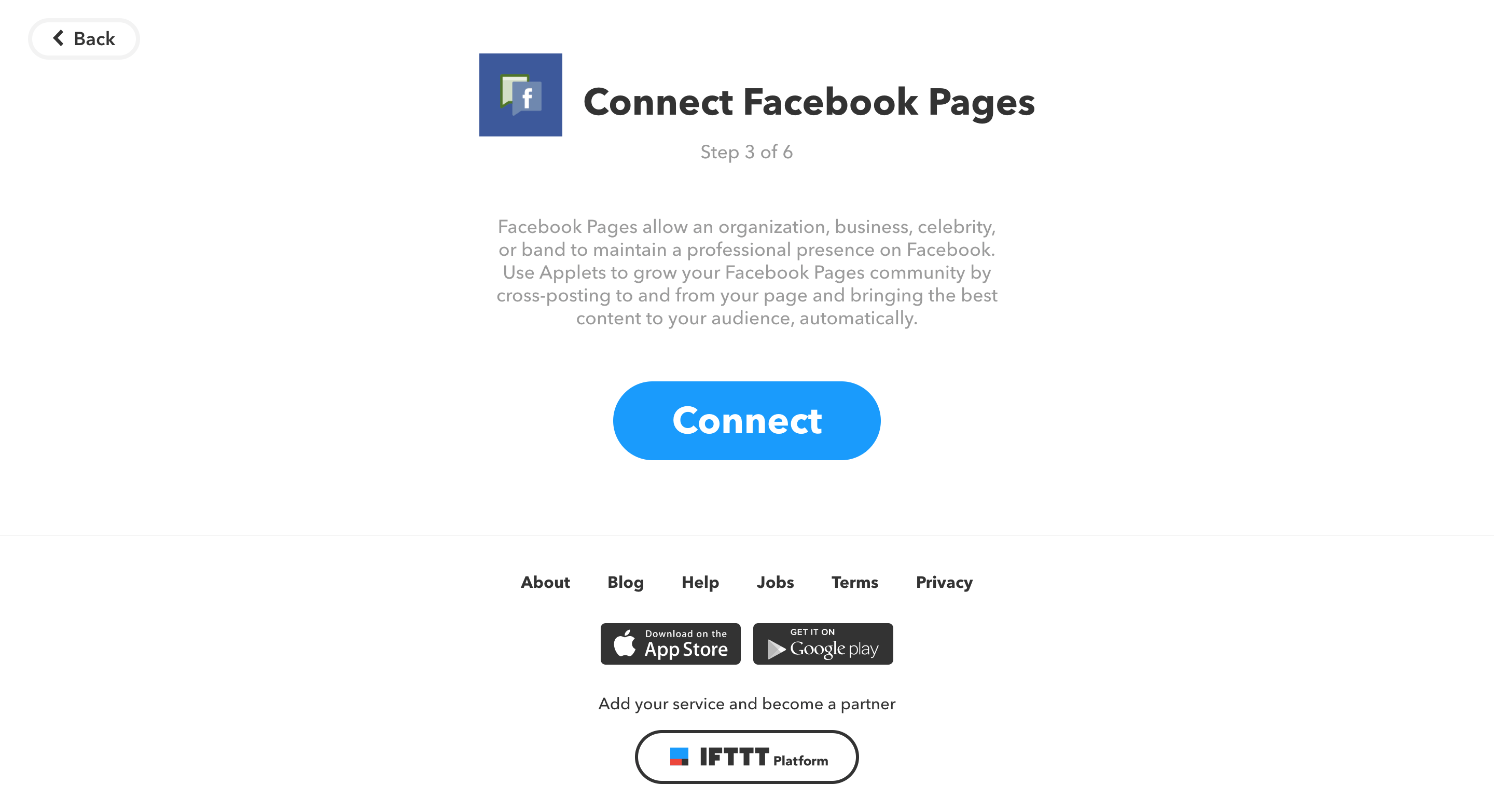 Connect Facebook Pages